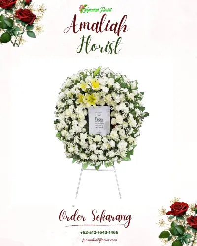 Krans Bunga Duka Cita di Titiwungan Utara