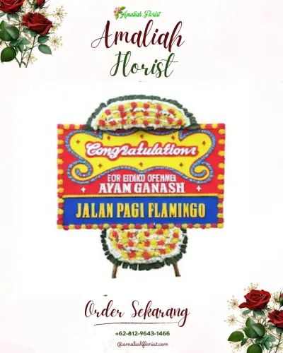 Bunga Papan Congratulation di Titiwungan Utara